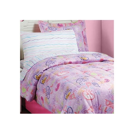 Lol Texting Bedding Set Pink Bed In Bag Walmart Com