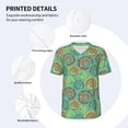 thumbnail image 3 of Lsque Colourful Tie Dye Pattern Mens Polo Golf Shirts Funny Graphics Shorts Sleeve Button Shirts Baseball T-shirt-XX-Large, 3 of 7