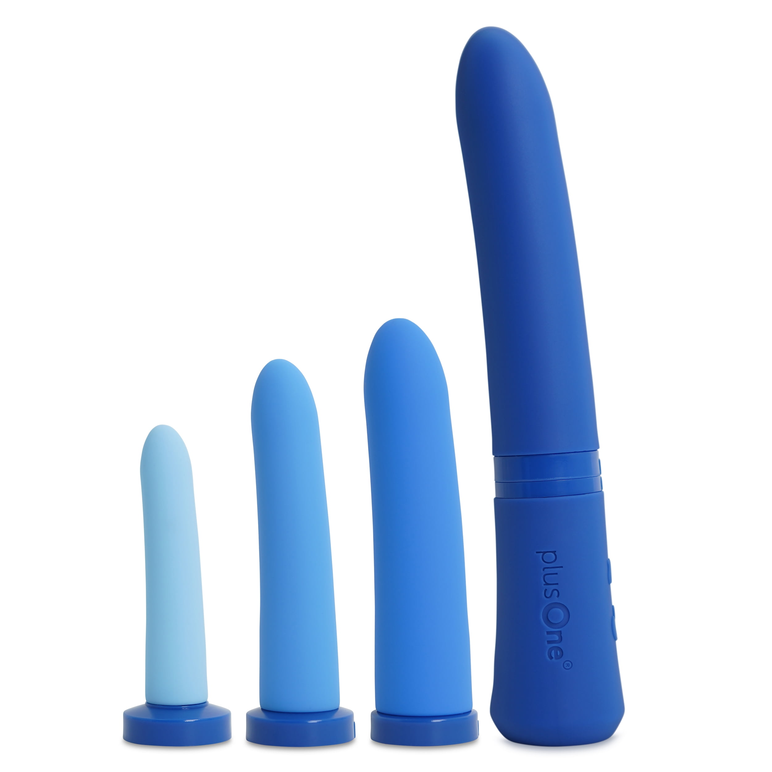 plusOne Vibrating & Warming Vaginal Dilator Set, Intimate Massager, Supports Intimate Wellness