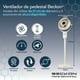 thumbnail image 3 of Ventilador De Pedestal decorativo premium Beckon BV-45Star alta potencia 27cm de diámetro 3 posiciones de altura Oscilación, 3 of 8