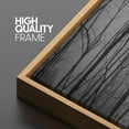 thumbnail image 3 of IDEA4WALL Extra Large Framed Canvas Print Wall Art Misty Forest Photography View Classic Fine Art Black and White Landscape Retro Wall Decor Oversized Artwork for Rooms - 60"x20", 3 of 5