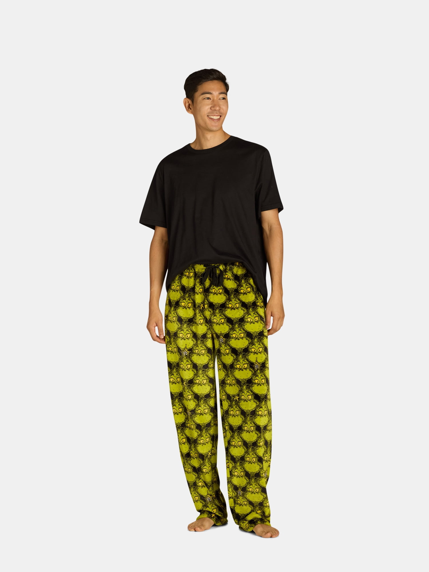 Dr. Seuss Men's Grinch Superminky Sleep Pants, Sizes S-XL