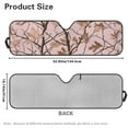 thumbnail image 7 of Uorisanigo Windshield Sun Shade, Pink Camo Hunting Forest Car Sunshade for Jeep Wrangler Rubicon Sahara TJ JK JKU 2 Door & 4 Door-Blocks UV Rays Sun Visor Shield Keeps Vehicle Cool, 7 of 7