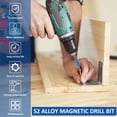thumbnail image 4 of 20pcs Cross Head Screwdriver Bits S2 Alloy Steel 1/4 Inch Hex Shank Cross Slot Impact Driver Bit Set PH1 PH2 PH3 PZ1 PZ2 PZ3 Anti-Slip Power Screwdriver Bits with Magnetic  (Blue ), 4 of 11