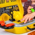 Kidplokio Boys 28pc Tools and Tool Box Work Bench Playset DIY Pretend ...