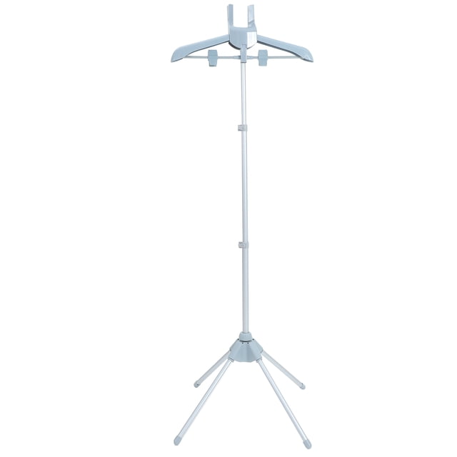 GOOHOCHY Soporte para planchar con vapor Percha para ropa Percha plegable telescópica Tendedero para vaporizador de ropa