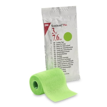 Scotchcast Plus Cast Tape 3 Inch X 12 Foot Fiberglass Bright Green, 82003V - BOX OF 10