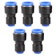 thumbnail image 5 of 50Pcs Pipe Connector 2‑Way PU Air Tube Quick Connectors Push in Hose Fitting PG16‑8, 5 of 5