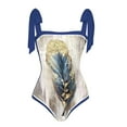 thumbnail image 4 of iTNHFP Maillot de Bain Femmes Plus Maillot de Bain Aguichant en Maille avec Découpe Mode, 4 of 5