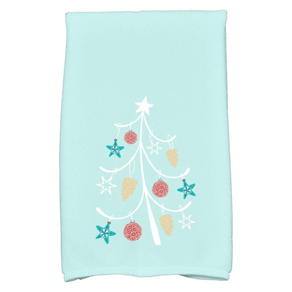 Simply Daisy 16" x 25" Pinecone Tree Geometric Print Hand Towel