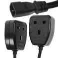 thumbnail image 1 of Iec Power Cable Y Splitter Power Plug Cord C14 To Double 3-pin Power Cord, 1 of 2