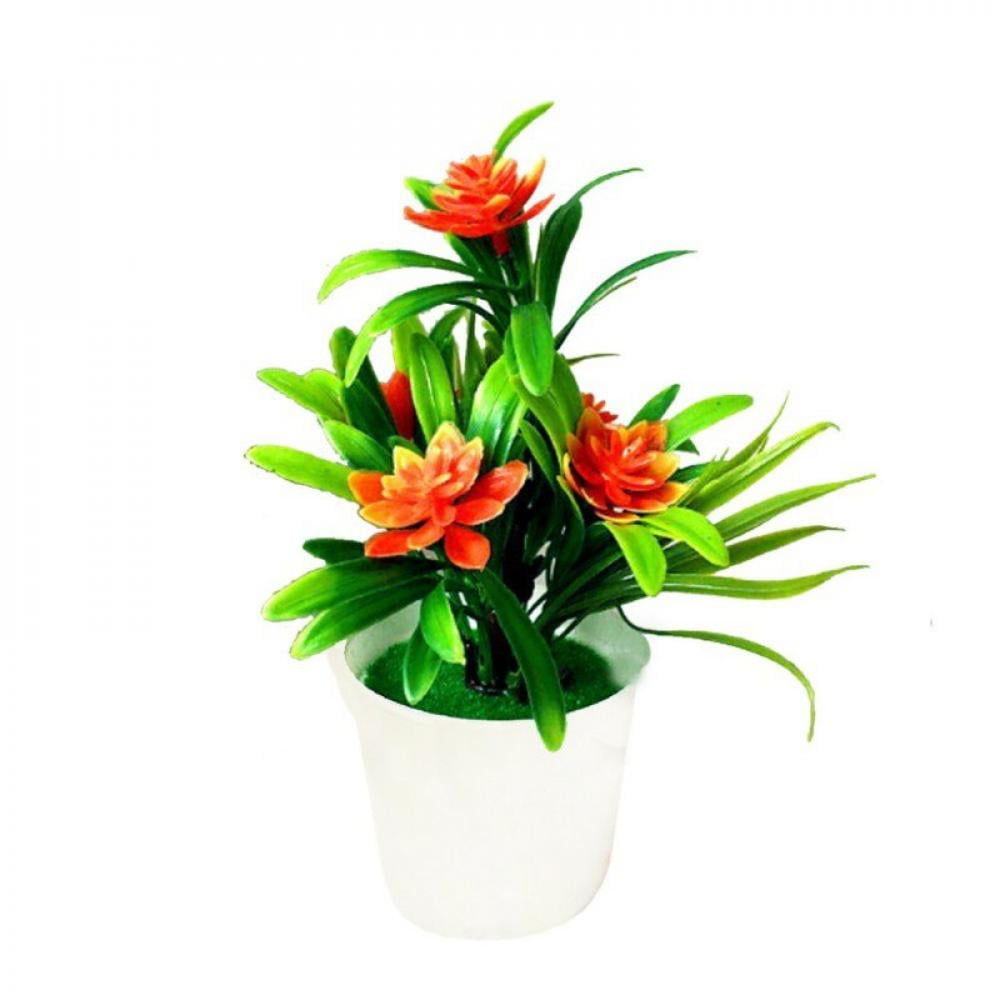 Details about   Artificial Plant Potted Bonsai Green Fake Flowers For Home And Garden Decoration 