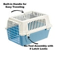 thumbnail image 3 of Ferplast ATLAS Two Door Top Load Plastic Kennel Carrier, For Small Cat or Dog, Blue 19 inch, 3 of 5