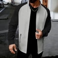 thumbnail image 2 of Lyrehush Track Jackets for Men Color Block Long Sleeve Sweatshirts Relaxed Fitted Zip up Sport Jacket, 2 of 5