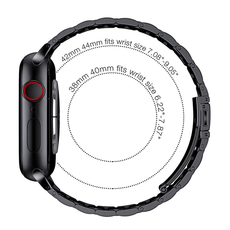 Size 7 Apple Watch band fits 40-42mm 38/40/41/42mm and 42/44/45/46/49mm Stainless Bracelet Band  main image 3