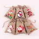 thumbnail image 2 of Paquete Bolsas videñas con Cordón de Arpillera para Almacenamiento quetes Navideños, Suministros tas Navideñ Gloria Bolsas de arpillera de yute, 2 of 9