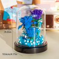 thumbnail image 2 of 1pc Flower Bouquet Building Kit, Flower Building Blocks, Artificial Flowers Building Toys, Creative Project For Adults/Children, Gift For Girl, 2 of 5