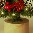 thumbnail image 4 of Billuyoard Pequeños adornos de escritorio establecen un ambiente festivo con efectos de iluminación paquete DIY para árboles de Navidad Kits de decoración para fiestas 45cmPlata, 4 of 6