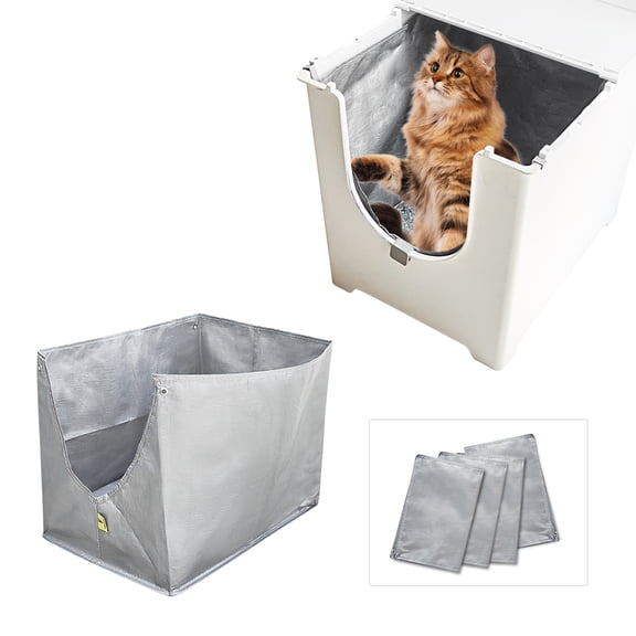 4 Pack of Reusable Cat Liners Compatible with Modkat Flip Litter Box