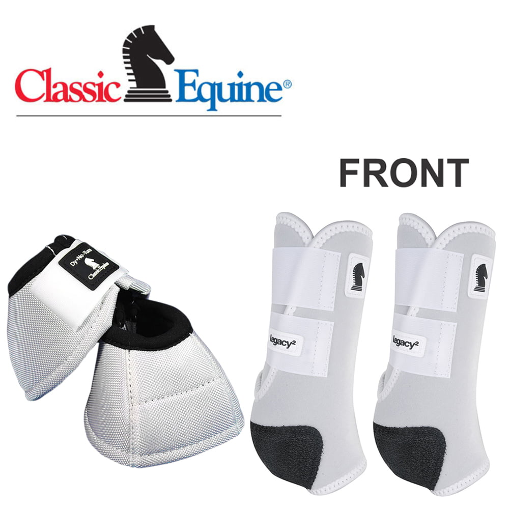 Classic Equine Lightweight Legacy2 Front Dyno Bell Boots Pair Cheetah 