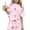Multicolor1, variant on Eltusu Girls Summer Outfit Sets, Plaid Short Sleeve Casual T-Shirts and Shorts Sets Multicolor Size 8T