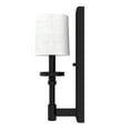 thumbnail image 5 of Hunter - Briargrove 1-light Matte Black, Small Sconce Light, Dimmable, Formal Style, for Bedrooms, Kitchens, Dining, Living Rooms - 19692, 5 of 7