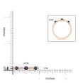 thumbnail image 5 of ANGARA Natural Blue Sapphire & Diamond Ring in 14K Rose Gold for Women (Size-2.7mm) | September Birthstone, Birthday, Anniversary, Jewelry Gift for Women | Natural Blue Sapphire Ring, 5 of 9