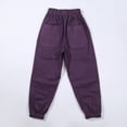 thumbnail image 5 of Cargo Pants Kids Relaxed Fit Baggy Pants Kids Wide Leg Purple Cargo with Pocket Girls Pants Size 4-5 Years, 5 of 9