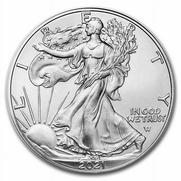 2021-W Burnished American Silver Eagle (Type 2) (w/Box & COA)
