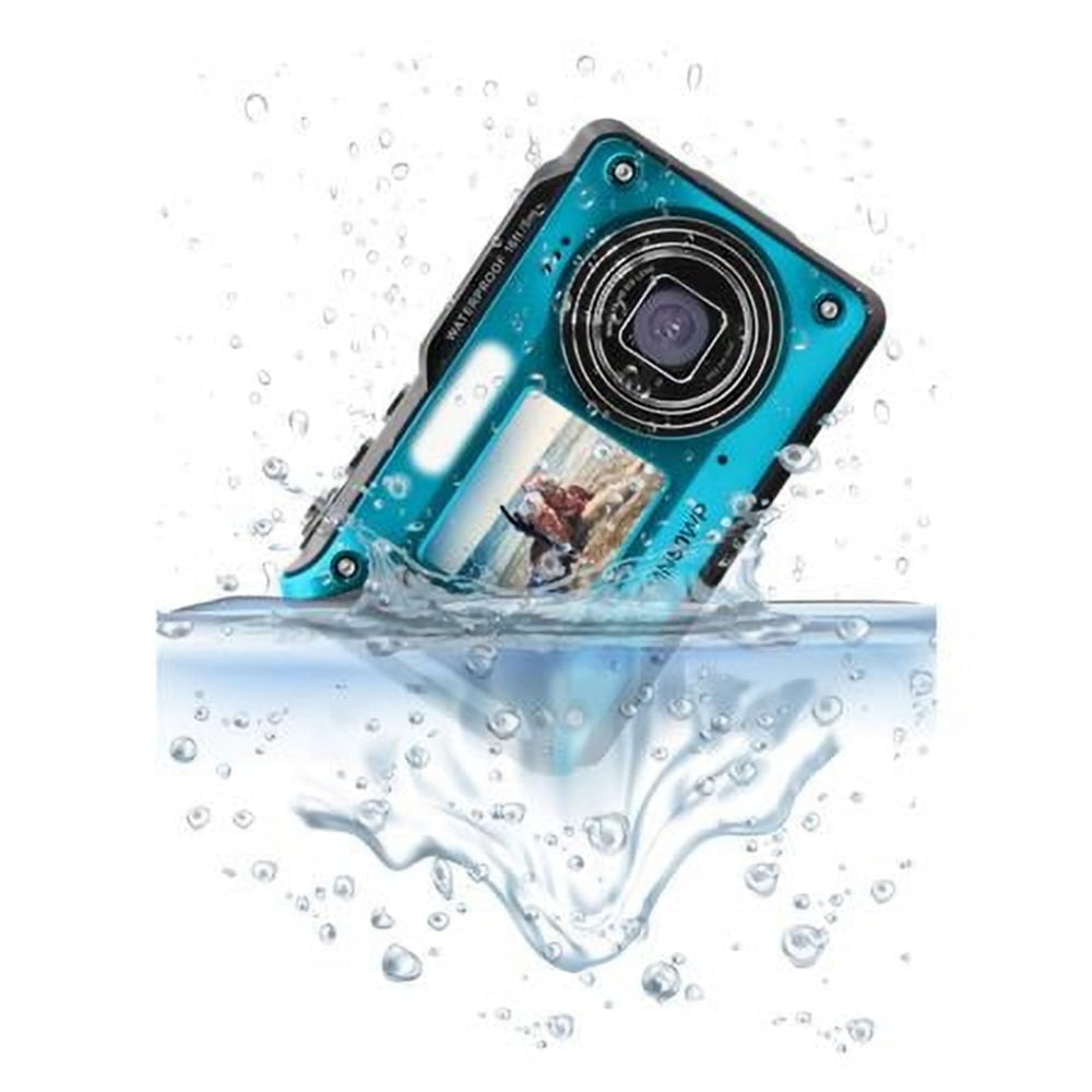 Minolta MN60WP-BL MN60WP 48 MP 4K Ultra HD Waterproof Camera with Wi-Fi & Dual LCD - Blue