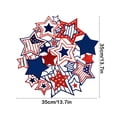 thumbnail image 2 of XGFHYJEH Memorial Day Placemats Patriotic Placemats 250th Anniversary Star Plastic Washable Table Mats for Independence Day 4th of July Indoor Outdoor Decoration, 2 of 7