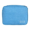 thumbnail image 1 of Organizador electrónico portátil perfecl estuche de transporte impermeable azul, 1 of 6