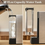 Espresso Machine 20 Bar, Stainless Steel Coffee Machine with 40oz Removable Water Tank for Cappuccino, Latte, Silver