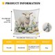 thumbnail image 3 of Uuiauoio Easter Bunny Rabbit Pillow Case Colorful Bunny Throw Pillow Cover Spring Holiday Decorative Throw Pillow Easter Pillowcase Square Cushion Cover for Couch, 3 of 6