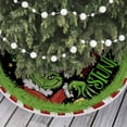 The Grinch Merry Christmas Tree Skirt Collar 48 Inch Green Soft