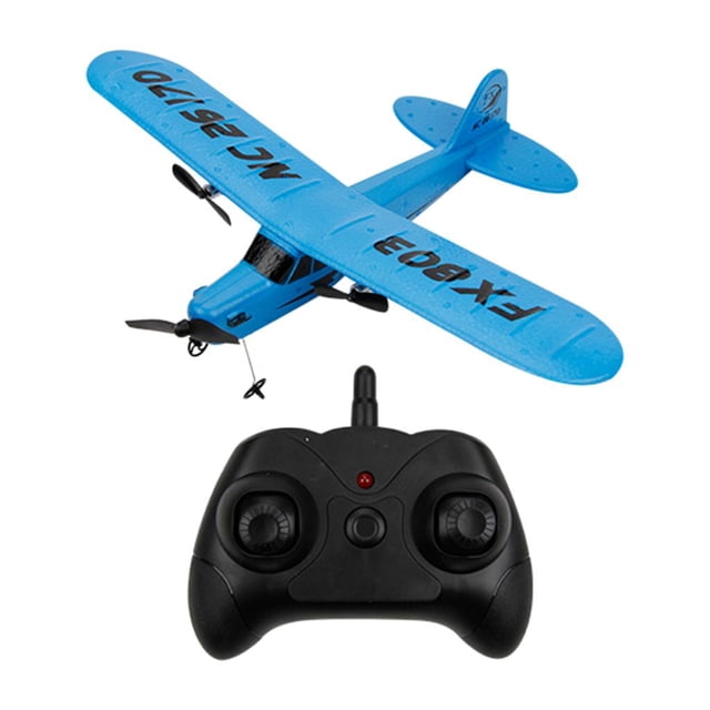 Planeador de control remoto FX-803 Aerodone, ala fija, avión de espuma RC, juguetes azules