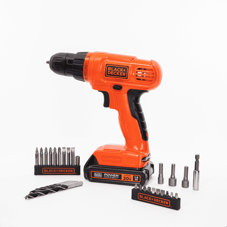BLACK+DECKER 20V MAX Cordless Drill/Driver with 30pc Kit