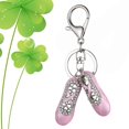 thumbnail image 4 of Rhinestones Ballet Shoes Keychain Car Keyring Purse Bag Pendant Decoration Hanging Ornament Creative Gift (random Color), 4 of 4