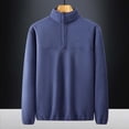 thumbnail image 1 of pstuiky Camisas de manga larga abrigadas para hombre, Suéter de manga larga con cremallera para hombre, abrigo informal sin capucha de manga larga para hombre Tops de talla grande para hombre xxxxl, 1 of 9