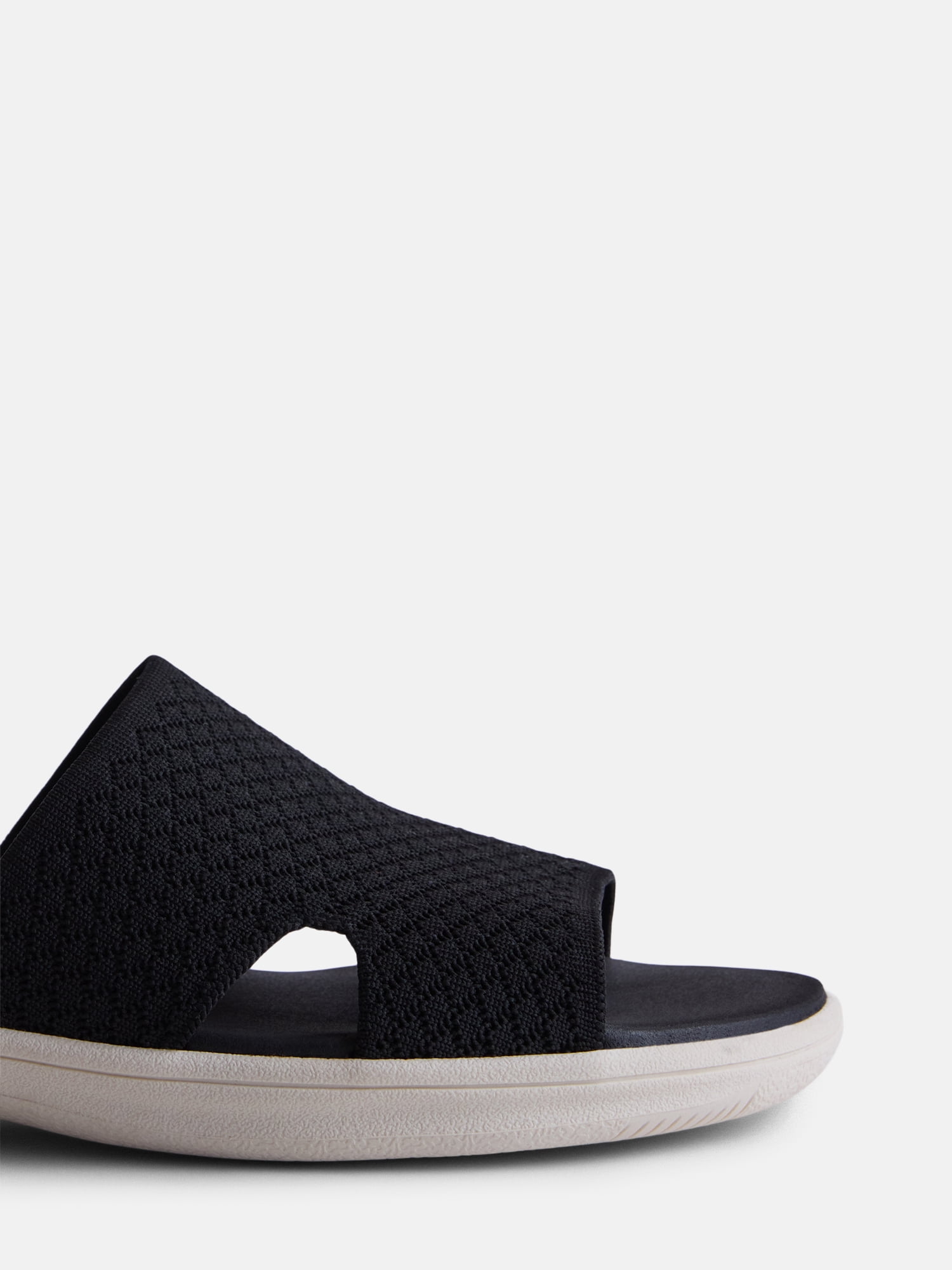 Time and Tru Women's Comfort Knit Slide Sandals