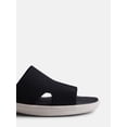 thumbnail image 3 of Time and Tru Women's Comfort Knit Slide Sandals, 3 of 7