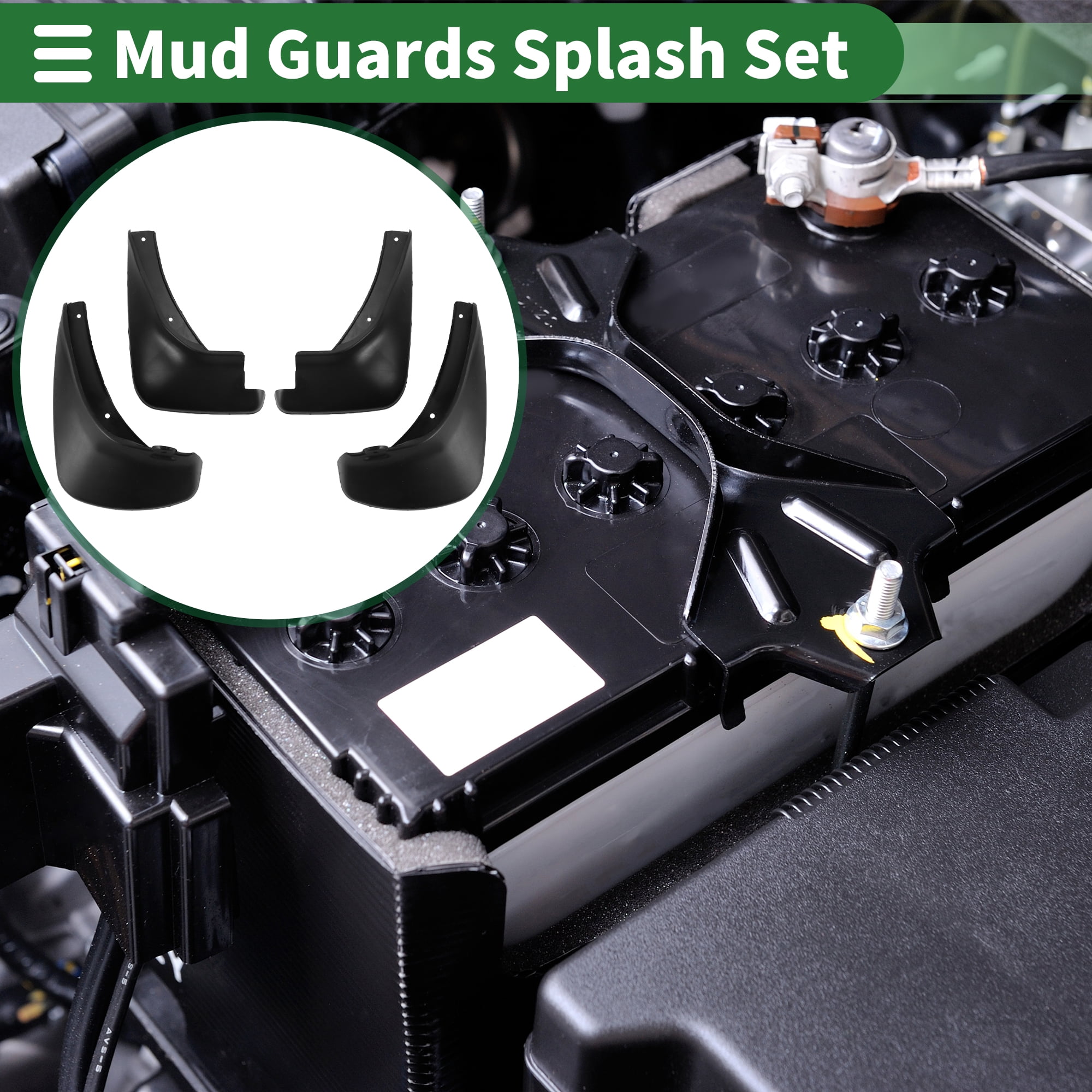 Unique Bargains Mud Flaps Splash Guards Mud Guards for Hyundai Accent 2007-2010 W/ Mount Accessories