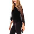 thumbnail image 4 of Shiba-Poncho Léger en Tricot Transparent pour Femmes Taille Unique, 4 of 4