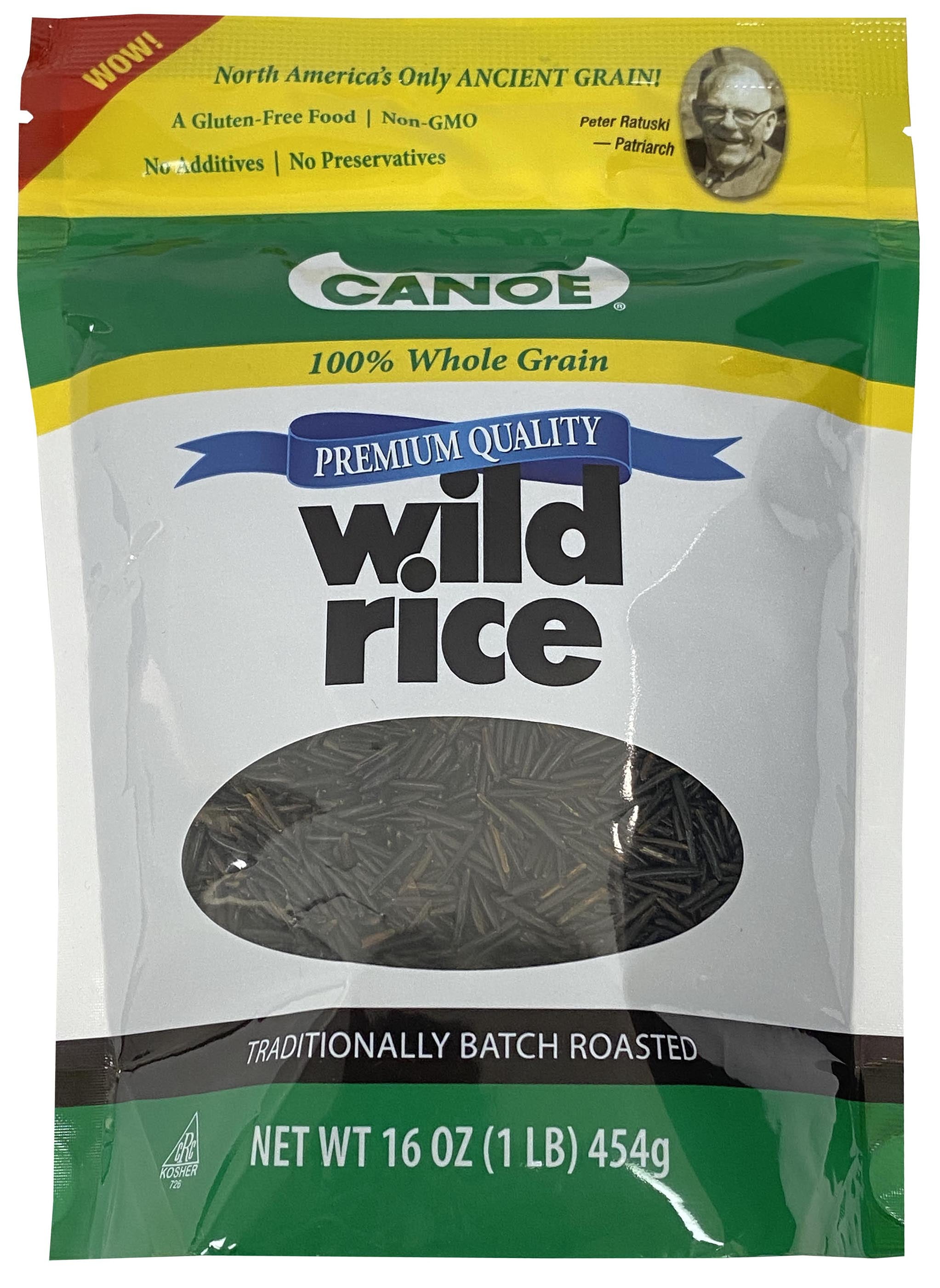 Canoe Premium Minnesota Wild Rice, 16oz / 6 Pack