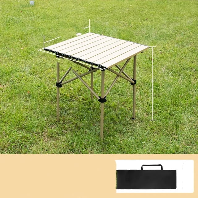 Table Pliante Extérieure Portable Ultralégère et Chaises Table de Pique-Nique Rouleau d'Œuf Équipement de Camping
