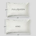 thumbnail image 5 of Shuteye Supply Pillow Case Set, 2.5 Collection, Set of 2 Cotton Pillowcases, King 20 x 40 Inch, Cream Anthracite, 5 of 7