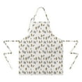 thumbnail image 2 of White Bigfoot and Tree Pattern Apron-Garden Aprons for Women with Pockets-Cotton Linen Waterproof Kitchen Cooking Gardening Aprons Adjustable for Kitchen,Cooking,BBQ and Salon 33x27 Inch, 2 of 7