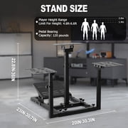 Marada Flight Simulator Cockpit Racing Steering Stand Adjustable Fit for Thrustmaster HOTAS Warthog
