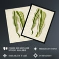 thumbnail image 2 of Vintage Botanical Striped Maize Corn Leaf Fawcett Framed Wall Art Print 12X16", 2 of 4