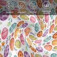 thumbnail image 6 of Easter Eggs Cloth Napkins, Colorful Eggs Spring Flowers Leaves Garden Plants Washable and Reusable Dinner Napkins Set of 6, Table Napkin for Kitchen Party Birthday Wedding Hotel Housewarming 20"x20", 6 of 9
